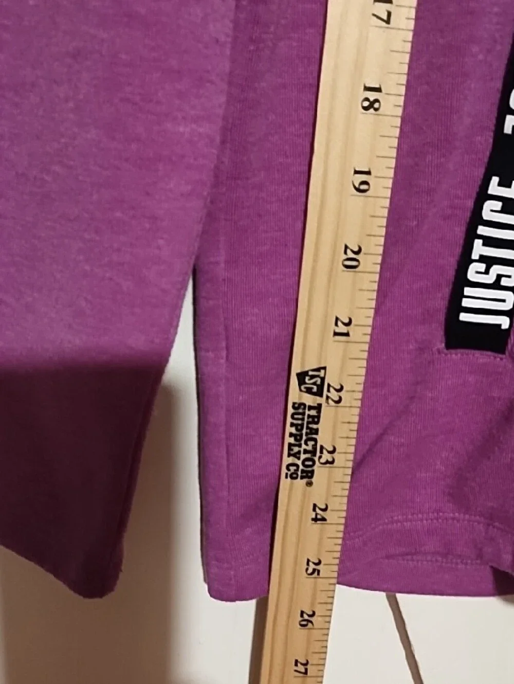 Justice Purple Long Sleeve Pullover with Logo Tape